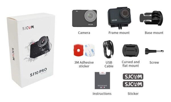 SJCAM SJ10 Pro 12 MP Optical 4K60fps 5.92 cm (2.33") UHD IPS Touch Display Action Camera - Image 3