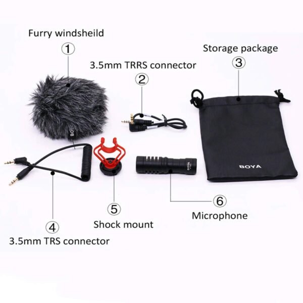 BOYA by-MM1 Universal Cardiod Shotgun Microphone Mini Mic - Image 3