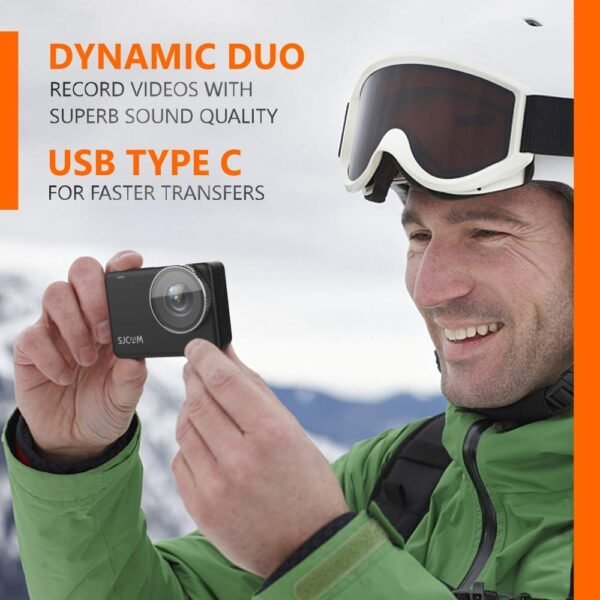 SJCAM SJ10 Pro 12 MP Optical 4K60fps 5.92 cm (2.33") UHD IPS Touch Display Action Camera - Image 2