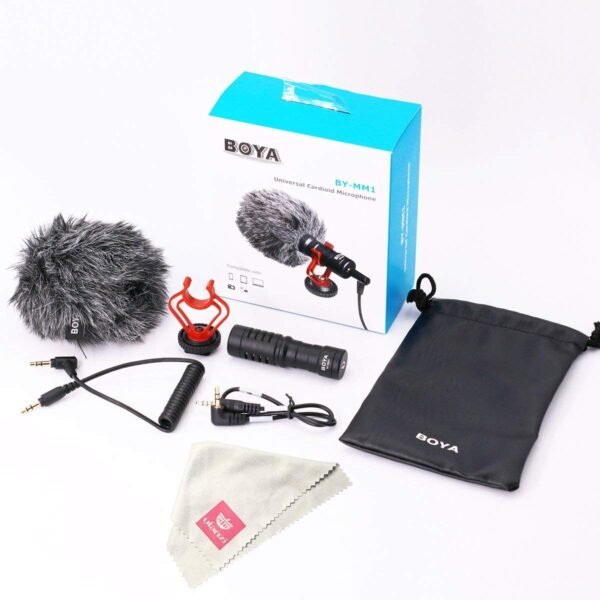 BOYA by-MM1 Universal Cardiod Shotgun Microphone Mini Mic - Image 6