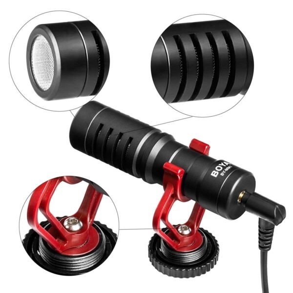 BOYA by-MM1 Universal Cardiod Shotgun Microphone Mini Mic - Image 8