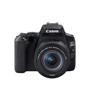 Canon EOS 200D II 24.1MP Digital SLR Camera + EF-S 18-55mm f4 is STM Lens (Black)