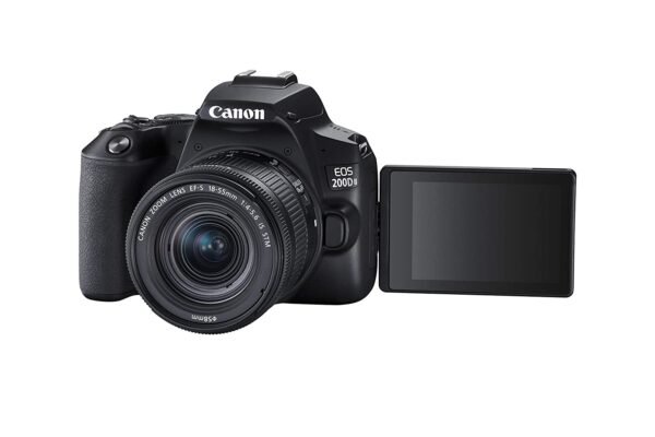 Canon EOS 200D II 24.1MP Digital SLR Camera + EF-S 18-55mm f4 is STM Lens (Black) - Image 5