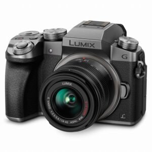 PANASONIC LUMIX G7 4K Mirrorless Camera, with 14-42mm MEGA O.I.S. Lens, 16 Megapixels, 3 Inch Touch LCD, DMC-G7KS