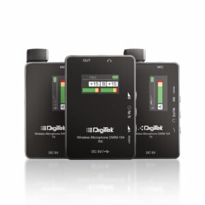 Digitek DWM-104 Wireless Microphone System with 2.4G Low Latency Digital Transmission