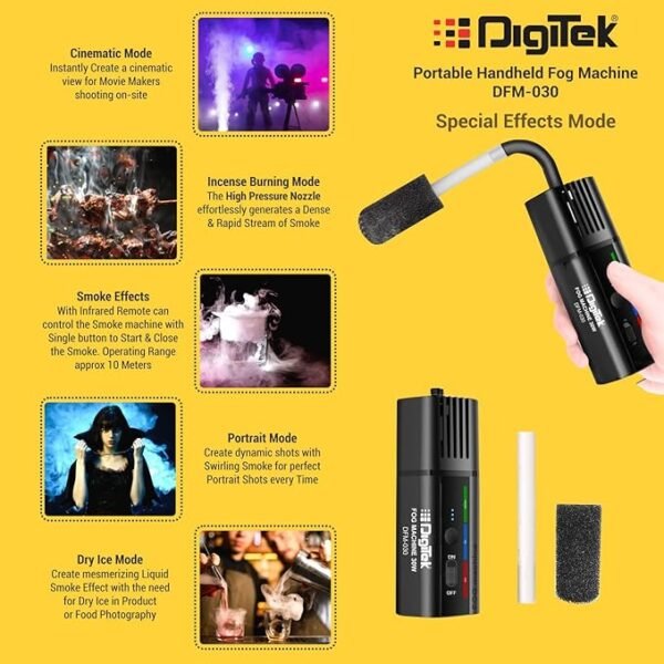 DIGITEK® (DFM-030) Handheld Fog Machine with Remote - Image 3