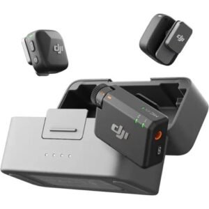 DJI Mic Mini (2 TX + 1 RX + Charging Case), Ultralight, Detail-Rich Audio, 48h Use, Noise Cancelling, Automatic Limiting, Wireless Microphone for Camera/iPhone/Android, Vlog, Streaming, Black