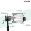 DIGITEK® (DPL 003) Porta Light with 1000 Watt Halogen Tube - Image 6