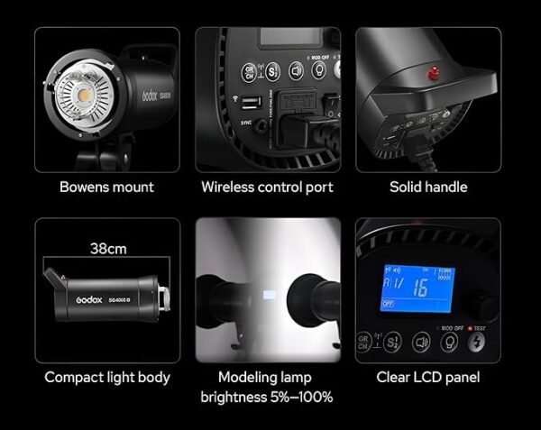 Name of Product GODOX STUDIO FLASH KIT SG400IIV KIT - Image 3