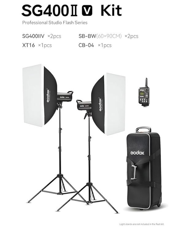 Name of Product GODOX STUDIO FLASH KIT SG400IIV KIT - Image 2