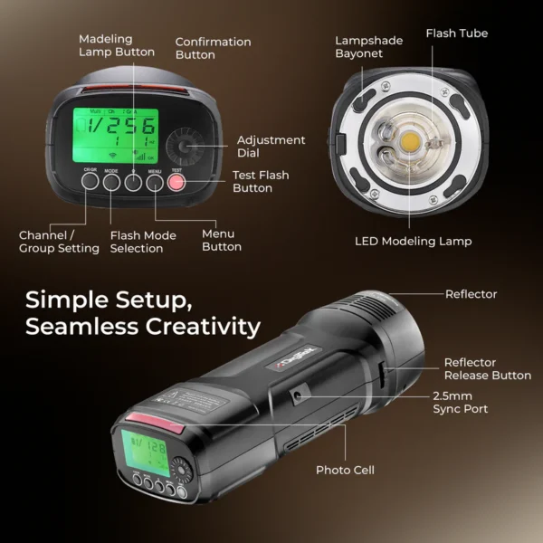 DIGITEK DFL-220 FLASH WITH TTL WIRELESS TRIGGER DRM-220 - Image 11