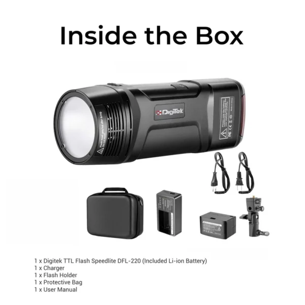 DIGITEK DFL-220 FLASH WITH TTL WIRELESS TRIGGER DRM-220 - Image 13