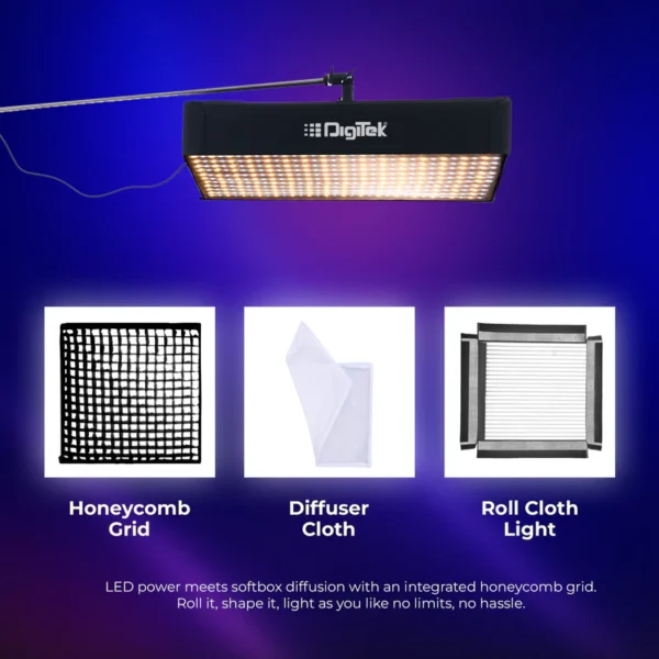 DIGITEK FABRIC LIGHT 200W DFFL- 6060 - Image 11