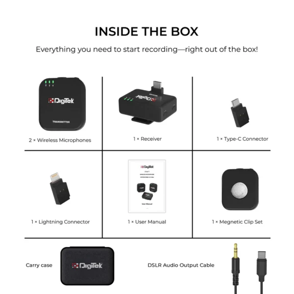 DIGITEK WIRELESS MIC DWM 101 MINI - Image 9