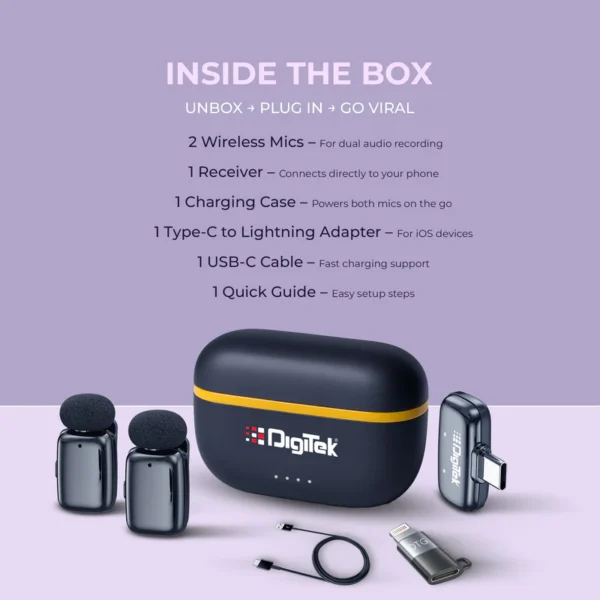 DIGITEK WIRELESS MIC DWM 103 MINI - Image 10